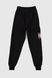 Спортивні штани з принтом для хлопчика Pitiki 228-13 146 см Чорний (2000990120526D)