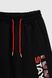 Спортивні штани з принтом для хлопчика Pitiki 228-13 152 см Чорний (2000990120533D)