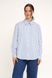 Рубашка с узором женская LAWA WTC02360 XS Бело-голубой (2000990452580D)(LW)