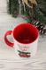 Чашка Щасливого різдва 330 мл Podaruka Біло-червоний (2000989352020)