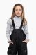 Штани на шлейках для дівчинки H-11 128 см Чорний (2000989625933W)