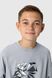 Свитшот с принтом для мальчика First Kids 3121 152 см Серый (2000990059673D)