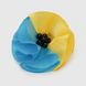 Заколка 25198 квіточка 6 см Жовто- блакитний (2000989910459A)