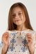 Сорочка з вишивкою для дівчинки Cuento 3035 116 см Бежевий (2000990264213A)