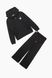 Спортивный костюм для девочки (кофта, брюки) Viollen 2163 Viollen 176 см Черный (2000989443742)