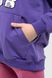 Худі з принтом для дівчинки Ecrin 4706 122 см Фіолетовий (2000990221957D)