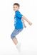 Футболка худи с принтом для мальчика Dassi 24616 152 см Синий (2000989612391S)
