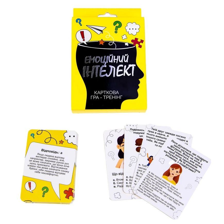Магазин обуви Карточная игра Strateg Эмоциональный интеллект развлекательная тренинг на украинском языке 30237