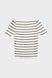 Женская футболка с узором Park karon 10036 One Size Бело-черный (2000989481591)