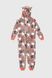 Піжама кігурумі для дівчинки Barwa 0230Котики 32 Бежевий (2000990206619A)