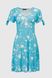 Платье с узором женское Poncik 24128 XL Голубой (2000990623669S)