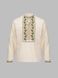 Вышиванка рубашка мужская 348-3 46 Бежевый (2000990330949D)