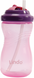 Пляшка-непроливайка з соломинкою Lindo LI 127 16 х 7 х 7 см Рожевий (2000989637097)