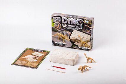 Магазин обуви Набор для проведения раскопок "Dino excavation" динозаврики укр. 7513 DEX-01-04,05,06 (2000902339039)