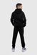Спортивные штаны для мальчика манжет с принтом Hees 3035 140 см Черный (2000990161611W)