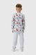 Пижама для мальчика "Динозавры" Т21/1-Фт122-128 7-8 лет Серый (4820000273558A)