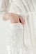 Комплект халат+піжама жіночий Nicoletta 87093 S Білий (2000990389046А)