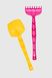 Іграшка Лопатка і граблі великі Disney 39632 Жовто- рожевий (2000990469175)
