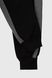 Спортивні штани для хлопчика манжет з принтом Hees 3035 140 см Чорний (2000990161611W)