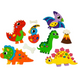 Розвиваючий набір 3D-аплікації "Динозаври" Аплі Краплі 3D-04 (2222422926012)