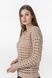 Пуловер однотонний жіночий Femme 1016 One Size Бежевий (2000989871156D)
