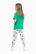 Спортивні штани з принтом для дівчинки Hees HS-50 92 см Сірий (2000989622697D)