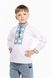 Рубашка с вышивкой для мальчика КОЗАЧОК ТРИЗУБ 122 см Сине-желтый (2000989641292D)