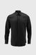 Рубашка мужская классическая однотонная 36002 S Черный (2000990632876А)