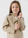Куртка з екошкіри для дівчинки XZKAMI 6807 110 см Бежевий (2000990537904D)