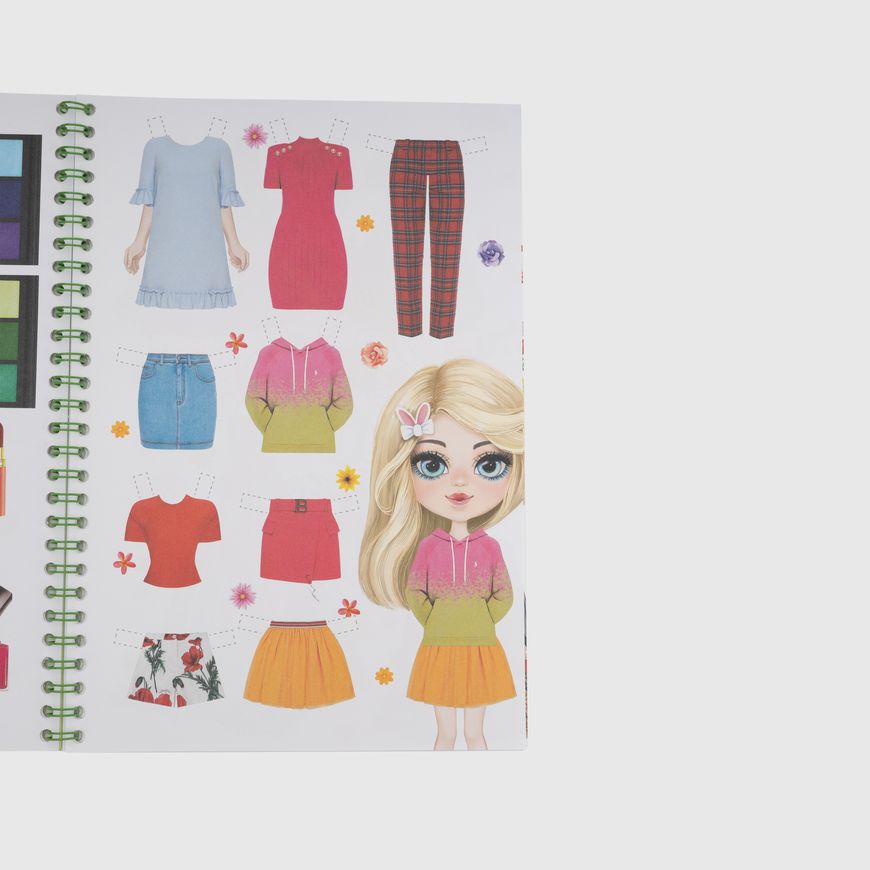 Магазин обуви Раскраска "Кукла с одеждой" ФРЕШ 23188 166 х 240 мм Разноцветный (2000990072221)
