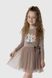 Сукня з принтом для дівчинки Pop Fashion 7342 92 см Капучино (2000990154156D)