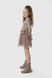 Платье с принтом для девочки Pop Fashion 7342 110 см Капучино (2000990154187D)