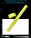Светоотражатели Slap браслеты с бархатной подкладкой 3*34 см LM-0016-yellownologo Желтый (2000989326366)