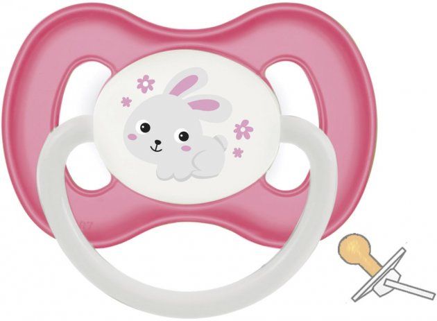 Магазин обуви Пустышка латексная круглая 6-18 месяцев-розовая 23/278-pin Canpol babies (2000901397436)