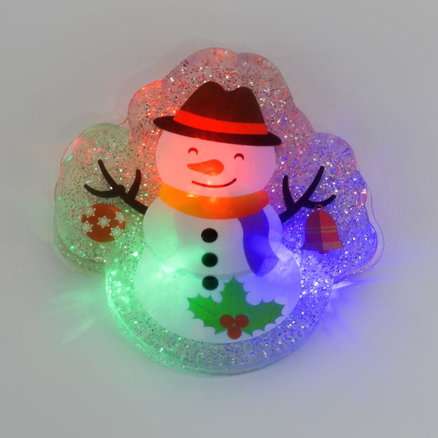 Магазин обуви Фонарик светодиодный рождественский "Снеговик в панаме" XD52672