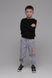Спортивные штаны для мальчика с принтом Pitiki 1003-2 134 см Светло-серый (2000989523550)