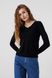 Пуловер однотонний жіночий 8816 L Чорний (2000990337436D)