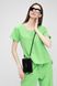 Блуза однотонная женская Nicoletta 92247 S Зеленый (2000989660330A)