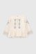 Сорочка з вишивкою для дівчинки Cuento 3036 158 см Бежевий (2000990264367A)