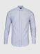 Рубашка классическая с узором мужская Nacar 41008 S Бело-голубой (2000990414540D)