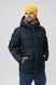 Куртка зимняя однотонная мужская Kings Wind W37/3 54 Синий (2000903744184W)