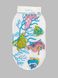 Килимок до ванної кімнати на присосках "Морський коник" Мегазайка 0900 Різнокольоровий (2000990576996)