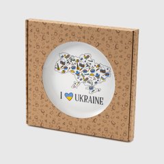 Магазин взуття Тарілка в подарунковій упаковці 1219 I Love Ukraine