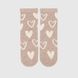Шкарпетки для дівчинки V&T ШДК144-024 Сердечка 22-24 Бежевий (2000990201805A)