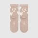 Носки для девочки V&T ШДК144-024 Сердечки 16-18 Бежевый (2000990201775A)