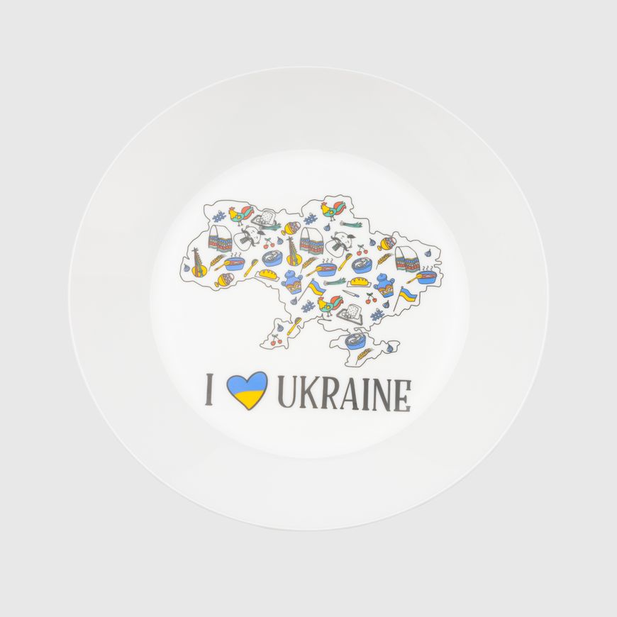Магазин обуви Тарелка в подарочной упаковке 1219 I Love Ukraine