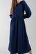 Платье однотонное женское 605 54 Темно-синий (2000990349637D)