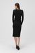 Платье однотонное женское Femme 1014 L Черный (2000989871125D)