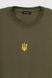 Свитшот с принтом мужской ВЦ Герб желтый S Хаки (2000990200280D)
