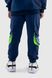 Спортивные штаны для мальчика манжет с принтом Hees 2035 104 см Петроль (2000990162229W)